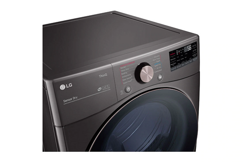 LG 7.4 cu. ft. Ultra Large Capacity Smart wi-fi Enabled Front Load Gas Dryer with TurboSteam™ and Built-In Intelligence