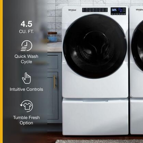 Whirlpool 4.5 Cu. Ft. Front Load Washer with Quick Wash Cycle