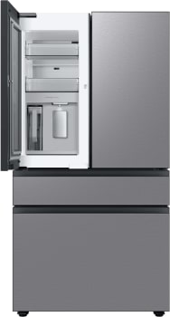 Samsung Bespoke 4-Door French Door Refrigerator (29 cu. ft.) with Beverage Center™ in Stainless Steel