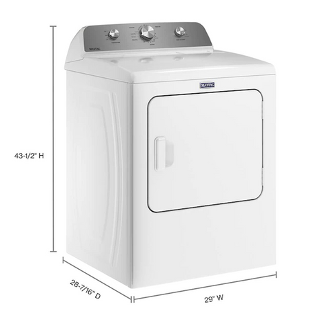 Maytag Top Load Electric Dryer with WRINKLE PREVENTION - 7.0 CU. FT.