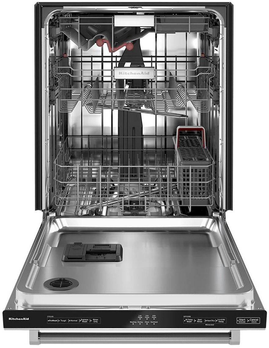 KitchenAid 44 DBA Dishwasher in PrintShield Finish with Freeflex Third Rack Black Stainless Steel