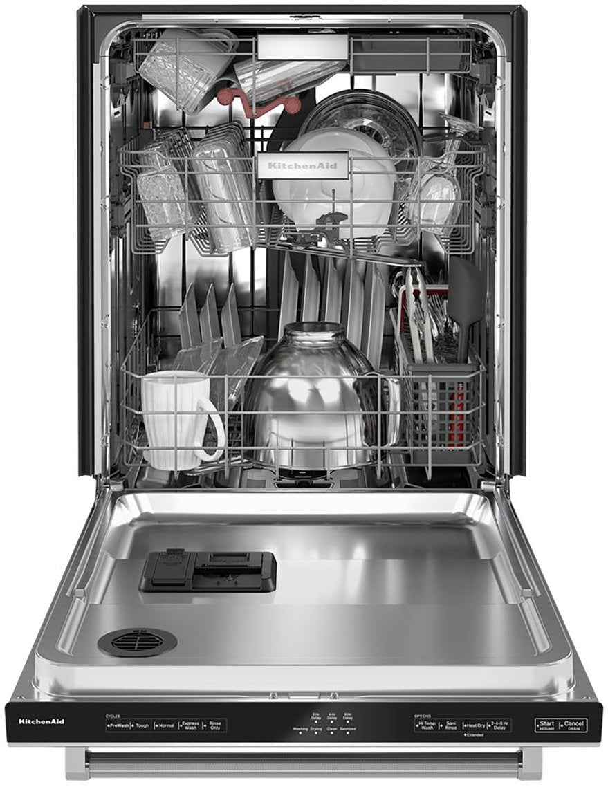 KitchenAid 44 DBA Dishwasher in PrintShield Finish with FreeFlex Third Rack Stainless Steel