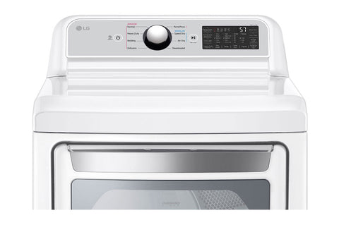 LG 7.3 cu. ft. Ultra Large Capacity Smart wi-fi Enabled Rear Control Electric Dryer with EasyLoad™ Door