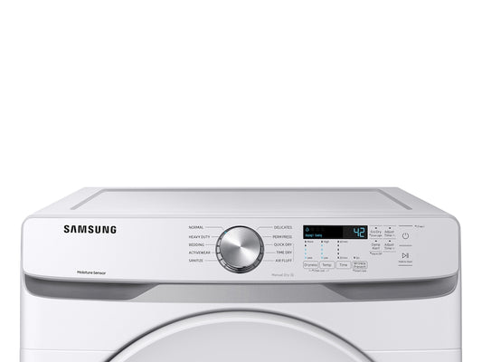 Samsung 7.5 cu. ft. Electric Dryer with Sensor Dry in White