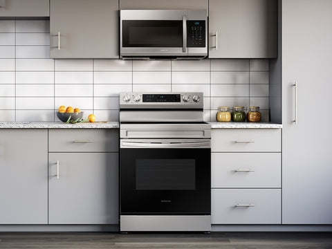 Samsung 6.3 cu. ft. Smart Freestanding Electric Range with Rapid Boil™ & Self Clean in Stainless Steel