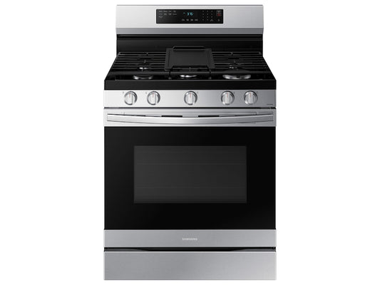 Samsung 6.0 cu. ft. Smart Freestanding Gas Range with No-Preheat Air Fry & Convection in Stainless Steel