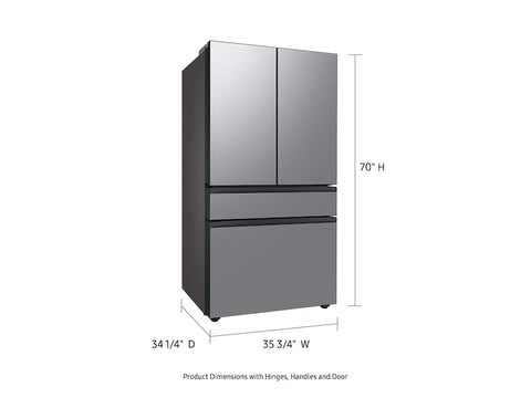 Samsung Bespoke 4-Door French Door Refrigerator (29 cu. ft.) with Beverage Center™ in Stainless Steel