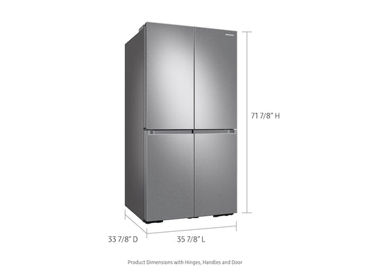 GE 29 cu. ft. Smart 4-Door Flex™ Refrigerator with Beverage Center and Dual Ice Maker in Stainless Steel