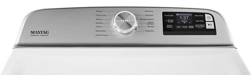 Maytag Smart Top Load Electric Dryer with EXTRA POWER BUTTON - 7.4 CU. FT.