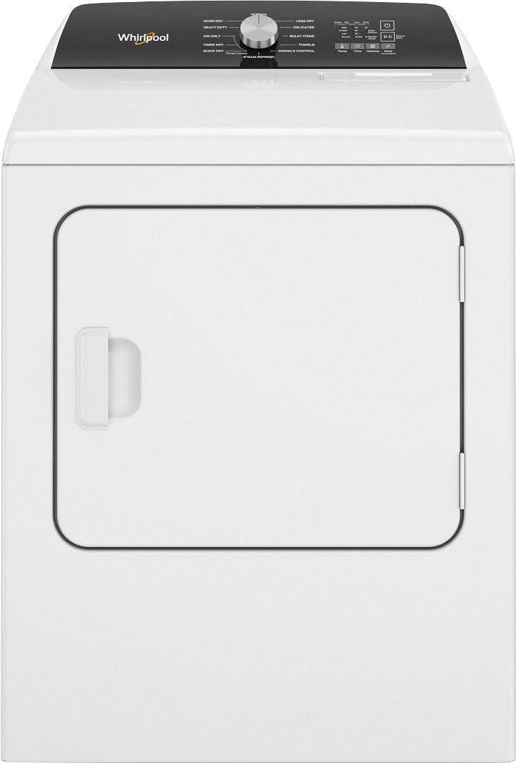 Whirlpool 7.0 Cu. Ft. Top Load Electric Moisture Sensing Dryer with Steam