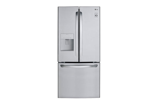 LG 21.8-cu ft French Door Refrigerator with Ice Maker (Stainless Steel) ENERGY STAR