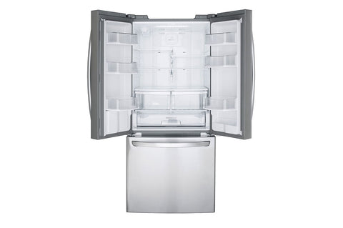 LG 21.8-cu ft French Door Refrigerator with Ice Maker (Stainless Steel) ENERGY STAR