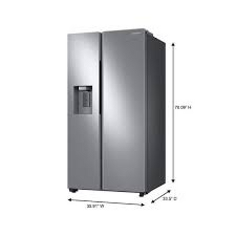 Samsung 27.4 cu. ft. Large Capacity Side-by-Side Refrigerator in Stainless Steel