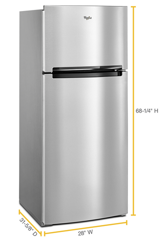 Whirlpool 28-inch Wide Refrigerator Compatible With The EZ Connect Icemaker Kit – 18 Cu. Ft.