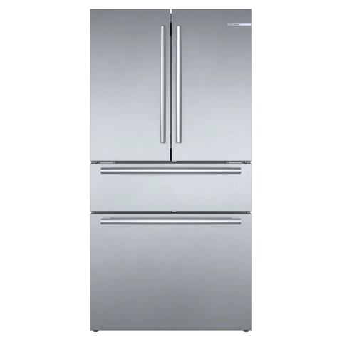 Bosch  800 Series 21-cu ft 4-Door Counter-depth French Door Refrigerator with Ice Maker
