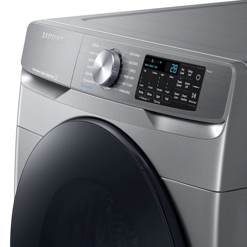Samsung 4.5 cu. ft. Large Capacity Smart Front Load Washer with Super Speed Wash in Platinum