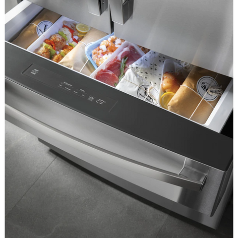 GE Profile™ 27.9 Cu. Ft. Smart Fingerprint Resistant 4-Door French-Door Refrigerator with Door In Door