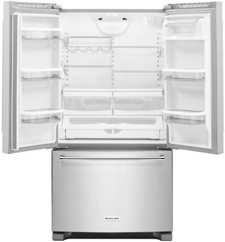 KitchenAid 20 cu. ft. 36-Inch Width Counter-Depth French Door Refrigerator with Interior Dispense