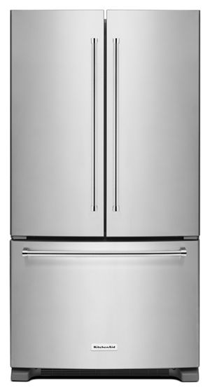 KitchenAid 20 cu. ft. 36-Inch Width Counter-Depth French Door Refrigerator with Interior Dispense