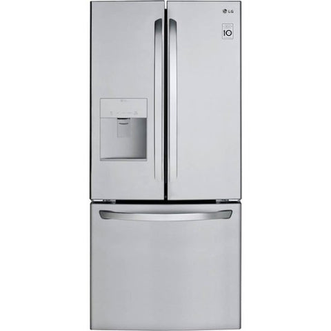 LG 21.8-cu ft French Door Refrigerator with Ice Maker (Stainless Steel) ENERGY STAR