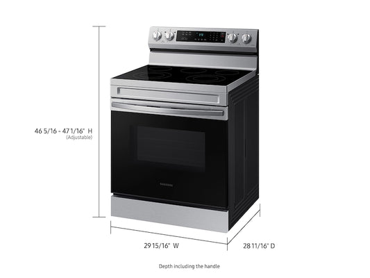 Samsung 6.3 cu. ft. Smart Freestanding Electric Range with Rapid Boil™ & Self Clean in Stainless Steel