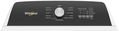 Whirlpool 7.0 Cu. Ft. Top Load Electric Moisture Sensing Dryer with Steam