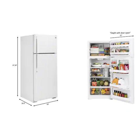 GE® 17.5 Cu. Ft. Top-Freezer Refrigerator