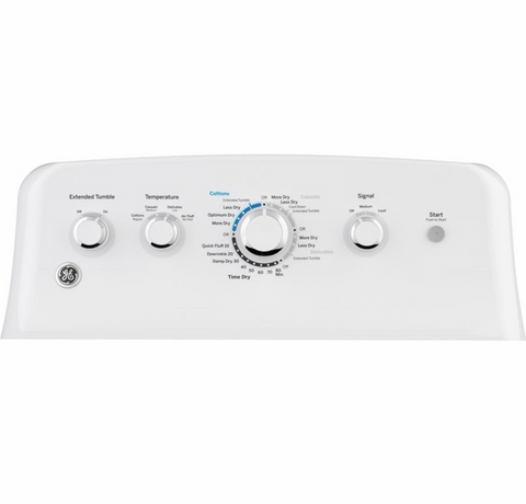 GE® 7.2 cu. ft. Capacity aluminized alloy drum Electric Dryer