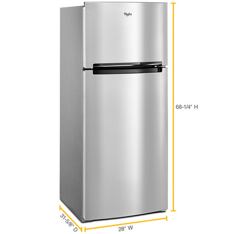 Whirlpool 28-inch Wide Refrigerator Compatible With The EZ Connect Icemaker Kit – 18 Cu. Ft.