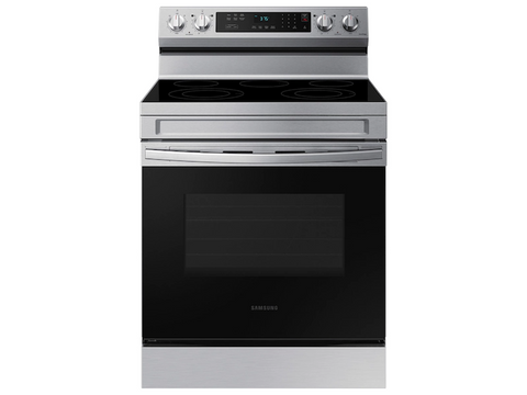 Samsung 6.3 cu. ft. Smart Freestanding Electric Range with Rapid Boil™ & Self Clean in Stainless Steel