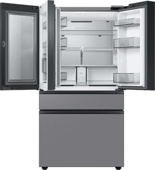 Samsung Bespoke 4-Door French Door Refrigerator (29 cu. ft.) with Beverage Center™ in Stainless Steel