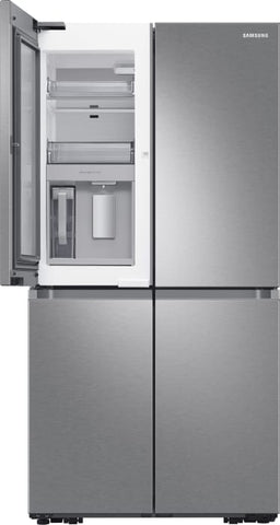 GE 29 cu. ft. Smart 4-Door Flex™ Refrigerator with Beverage Center and Dual Ice Maker in Stainless Steel