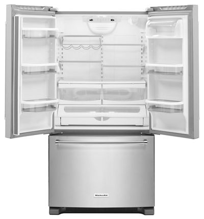KitchenAid 20 cu. ft. 36-Inch Width Counter-Depth French Door Refrigerator with Interior Dispense