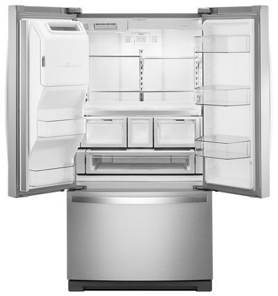 Whirlpool 36-inch Wide French Door Refrigerator - 27 cu. ft. Dual Ice Maker