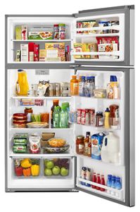 Whirlpool 28-inch Wide Refrigerator Compatible With The EZ Connect Icemaker Kit – 18 Cu. Ft.