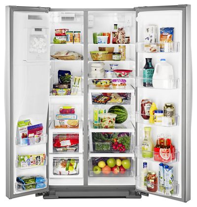 Whirlpool  36-inch Wide Side-by-Side Refrigerator - 28 cu. ft