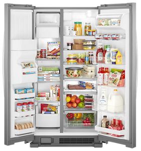 Whirlpool  36-inch Wide Side-by-Side Refrigerator - 25 cu. ft.