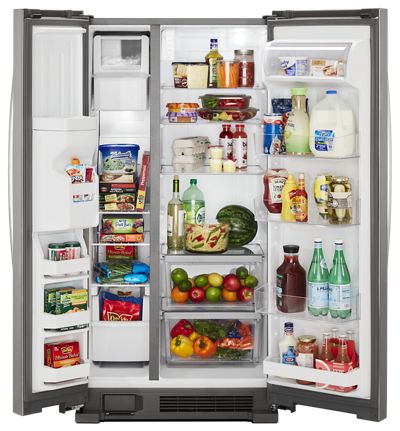 Whirlpool 36-inch Wide Side-by-Side Refrigerator - 24 cu. ft.