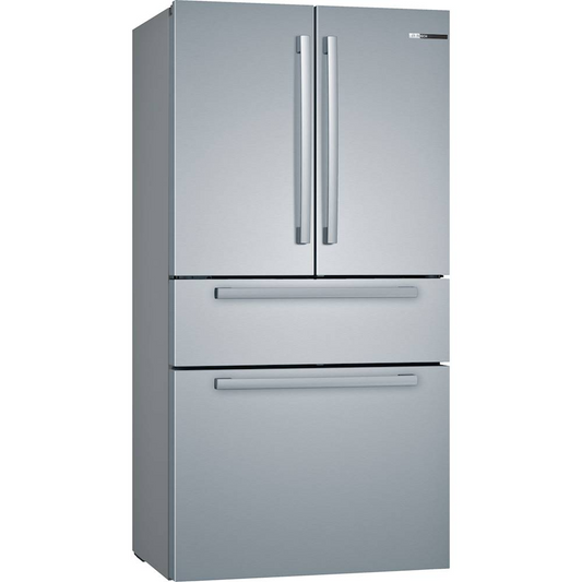 Bosch  800 Series 21-cu ft 4-Door Counter-depth French Door Refrigerator with Ice Maker