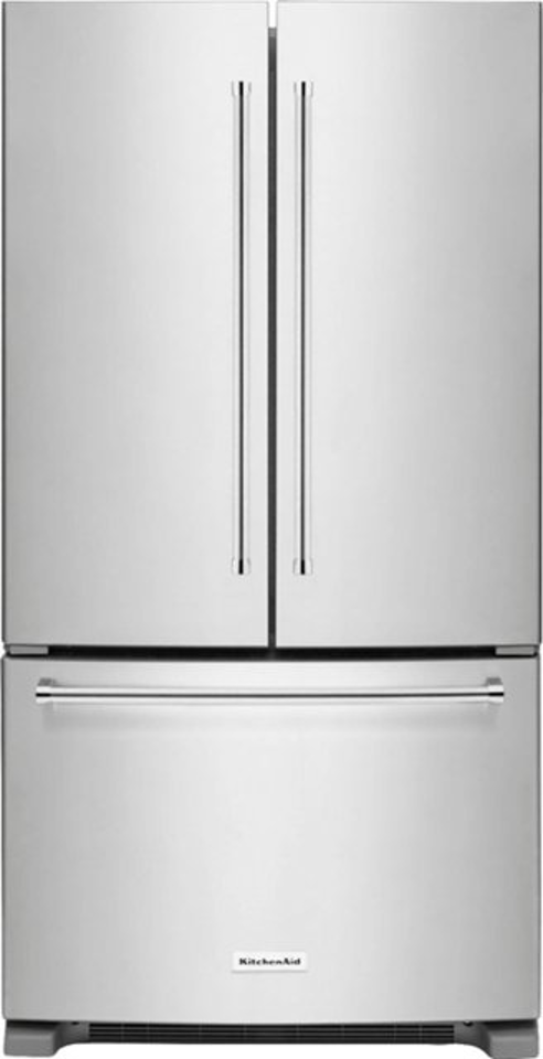 KitchenAid 20 cu. ft. 36-Inch Width Counter-Depth French Door Refrigerator with Interior Dispense