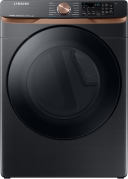 Samsung 7.5 cu. ft. Smart Electric Dryer with Steam Sanitize+ and Sensor Dry in Brushed Black