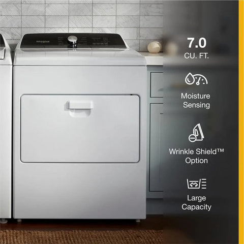 Whirlpool 7.0 Cu. Ft. Top Load Electric Moisture Sensing Dryer