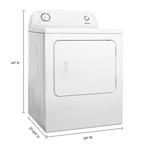 AMANA 6.5 cu. ft. Electric Dryer with WRINKLE PREVENT OPTION