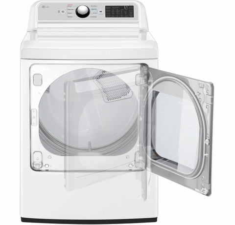 LG 7.3 cu. ft. Ultra Large Capacity Smart wi-fi Enabled Rear Control Electric Dryer with EasyLoad™ Door