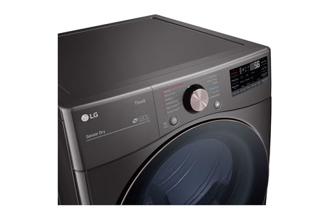 LG 7.4 cu. ft. Ultra Large Capacity Smart wi-fi Enabled Front Load Gas Dryer with TurboSteam™ and Built-In Intelligence