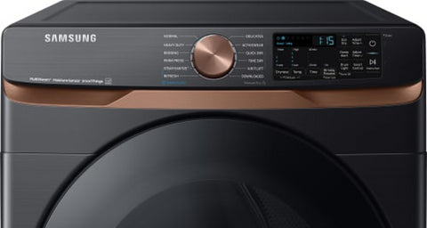 Samsung 7.5 cu. ft. Smart Electric Dryer with Steam Sanitize+ and Sensor Dry in Brushed Black